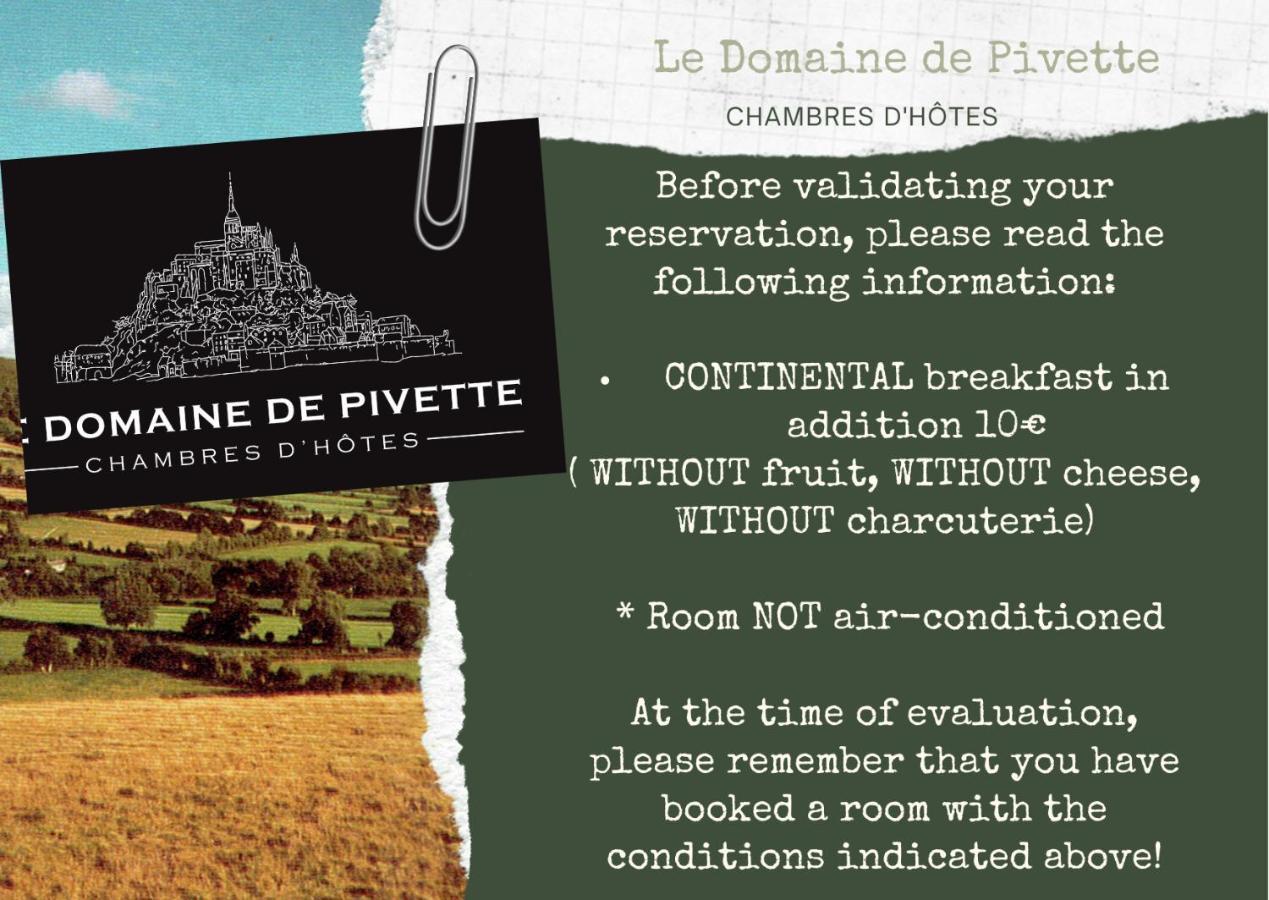 Frühstückspension Le Domaine De Pivette Avranches